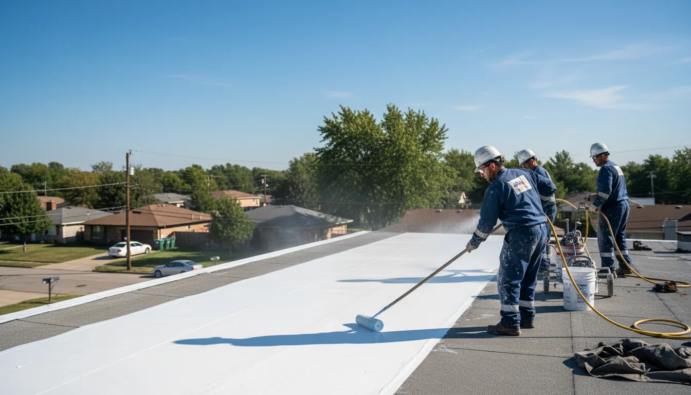 Commercial roof coating in Sweetwater, OK near me
